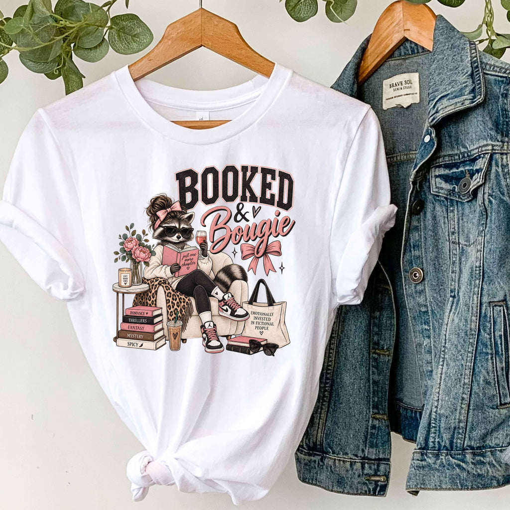 Booked & Bougie Book Lover Ladies’ T-Shirt