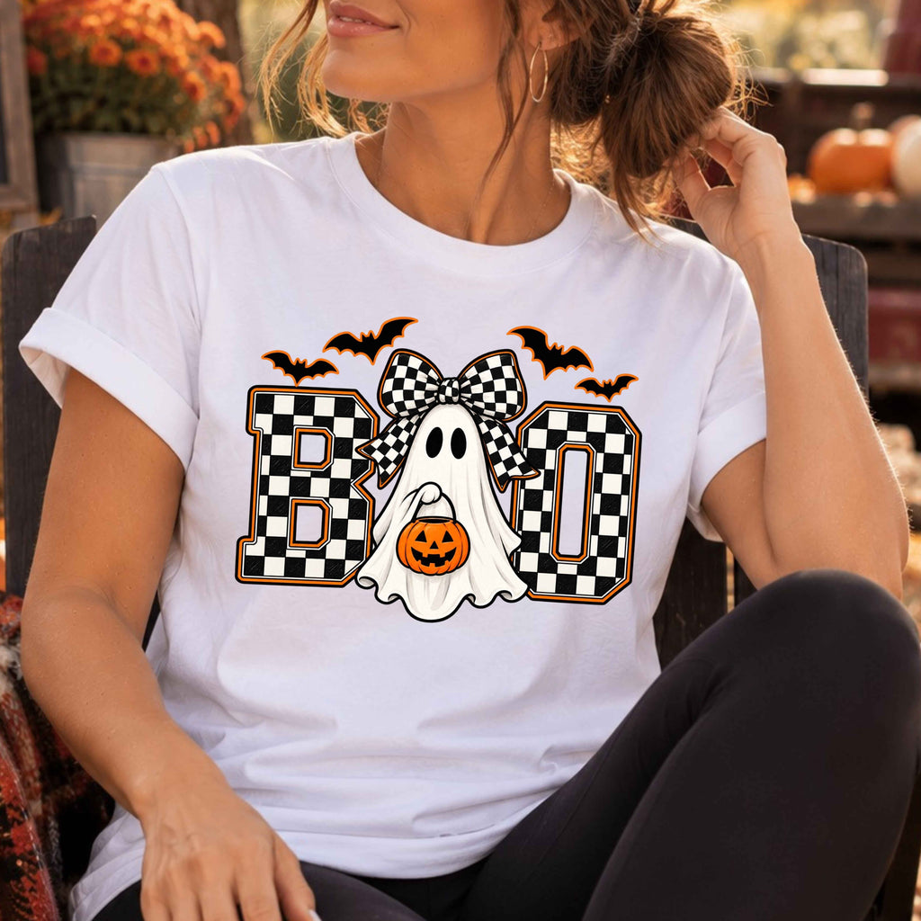 Boo Ghost Halloween Ladies' T-Shirt