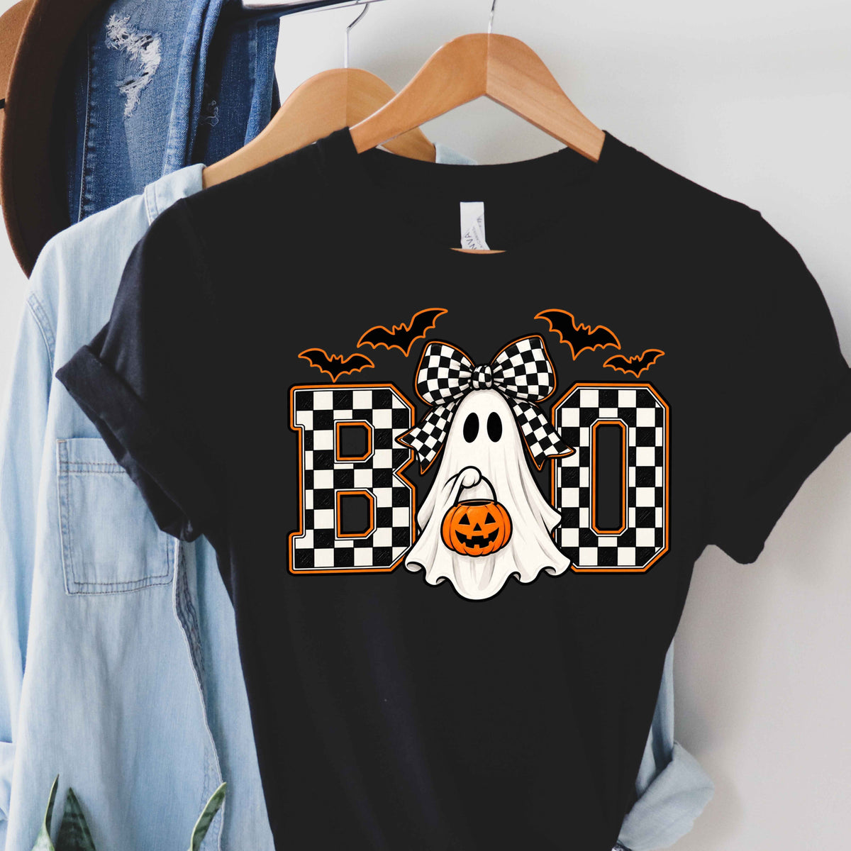 Boo Ghost Halloween Ladies' T-Shirt