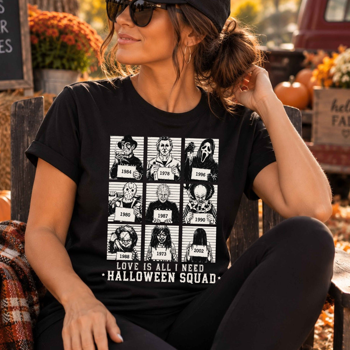 Love Is All I Need Halloween Squad Ladies’ T-Shirt
