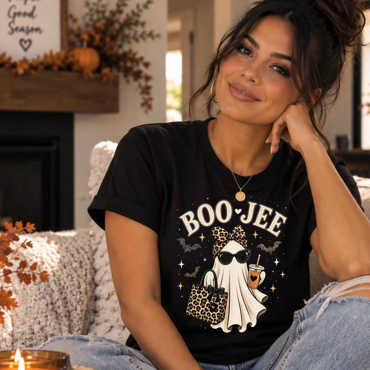 Boo-Jee Ghost Ladies’ T-Shirt