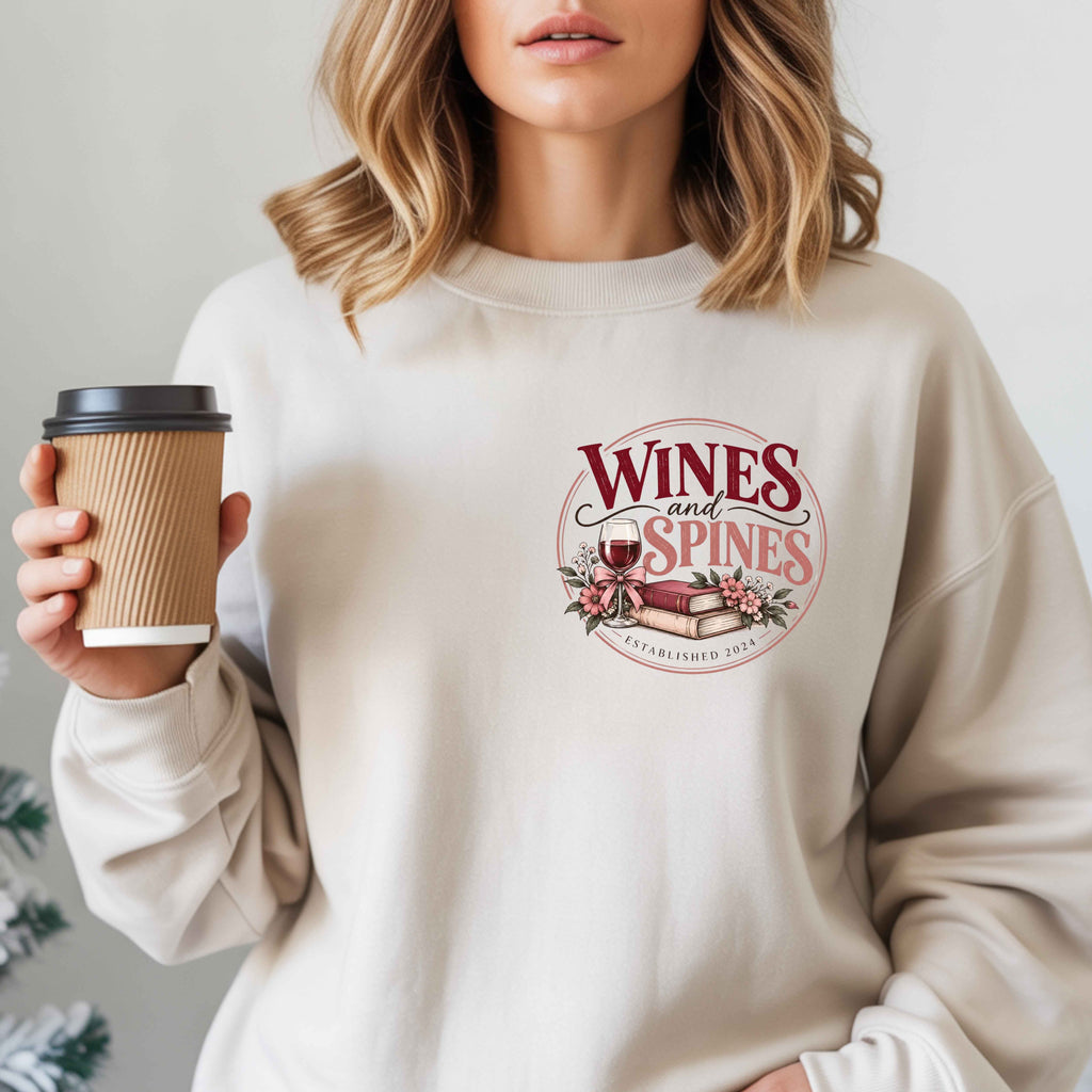 Wines & Spines Book Club Crewneck Sweatshirt