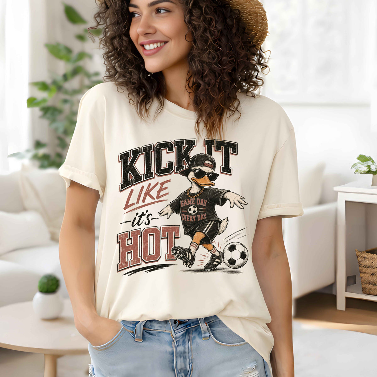 Kick It Like It's Hot Ladies' T-Shirt