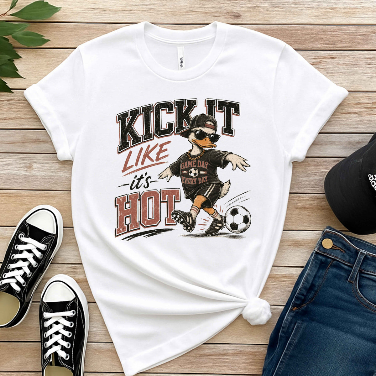 Kick It Like It's Hot Ladies' T-Shirt