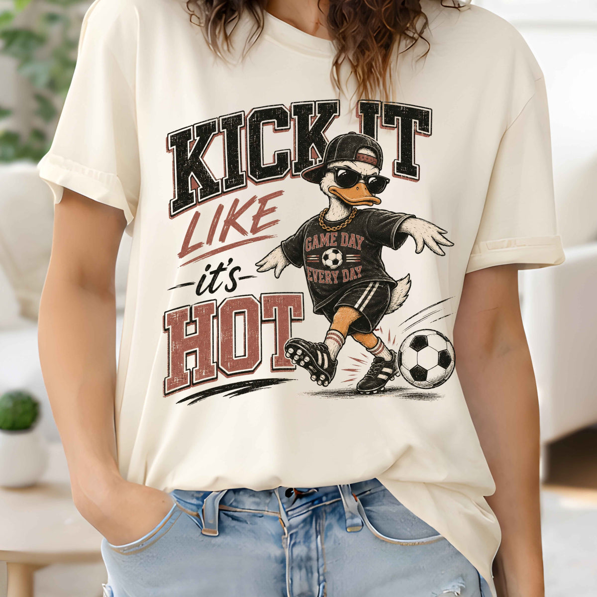 Kick It Like It's Hot Ladies' T-Shirt