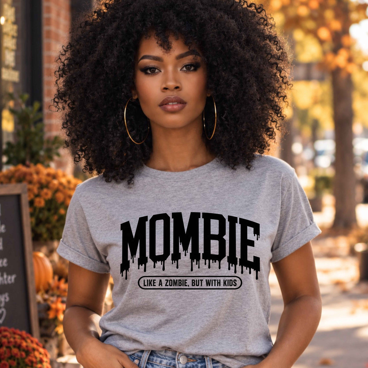 Mombie – Like a Zombie, But With Kids Ladies’ T-Shirt